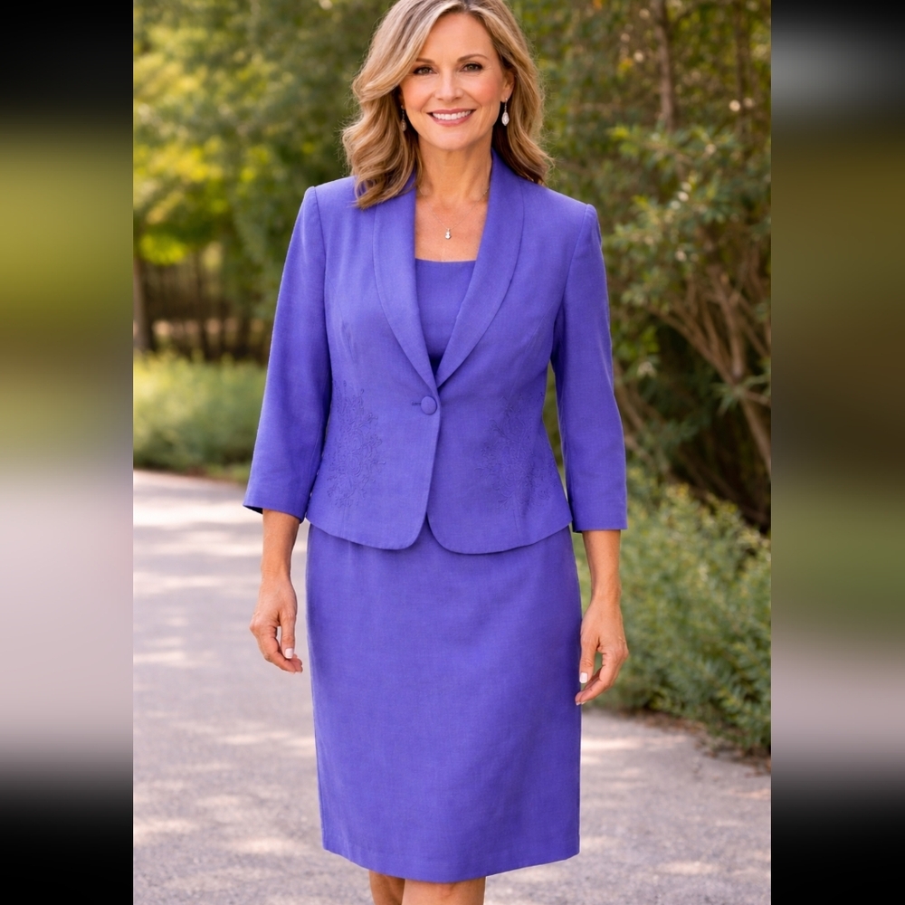 Coldwater Creek 2 Pc Dress & Jacket.